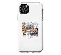 Italie Colisée, Fontaine de Trevi et Panthéon - Vacances Rome Coque pour iPhone 11 Pro Max
