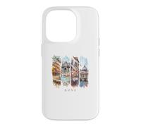 Italie Colisée, Fontaine de Trevi et Panthéon - Vacances Rome Coque pour iPhone 14 Pro