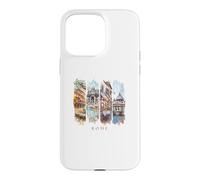 Italie Colisée, Fontaine de Trevi et Panthéon - Vacances Rome Coque pour iPhone 15 Pro Max