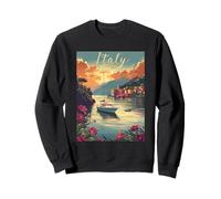 Italie Coucher de Soleil côtier beauté Paysage scène Sweatshirt