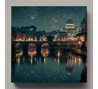 Italie Diamond Painting Basilique Saint-Pierre Diamond Painting Kit Complet, 5D Peinture Diamant Adulte Cristal Strass Broderie Diamant Kit Complet, Tableau Decoration Murale Cadeau 35x35cm li10-l10