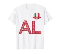Italie Italie Drapeau Humain Lettre A et L Italie Italie T-Shirt