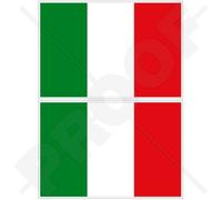 ITALIE Italie Drapeau ITALIEN, 75mm Vinyle Autocollants, x2 Stickers
