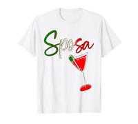 Italie Italienne Sposa MARIÉE T-Shirt Graphique avec Valeur