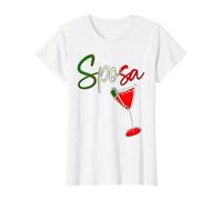 Italie Italienne Sposa MARIÉE T-Shirt Graphique avec Valeur, Femme, Blanc, XS