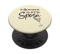 Italie Mariage Italien Mère Italienne Sposa Mariée PopSockets PopGrip Adhésif