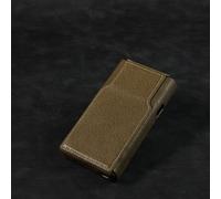 Italie Minerva Boîte En Cuir Group Shell Skin Case Cover Pour Sony Walkman Nw-Wm1am2 Wm1am2 Nw-Wm1zm2 Wm1zm2 - Type Olive Green