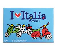 Italie MOTOCICLIE Aimant DE FRIGO. MODÈLE: I Love Italy. Italie Je t'aime.