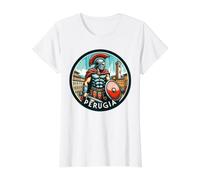 Italie Pérouse T-Shirt Graphique avec Valeur, Femme, Blanc, M