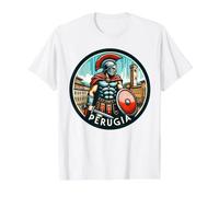 Italie Pérouse T-Shirt Graphique avec Valeur, Homme, Blanc, XL