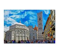 Italie Place du Campanile de Giotto Florence Puzzle pour Adultes 300 pièces Cadeau Souvenir de Voyage 38x26CM