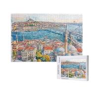 Italie Puzzle 1000 Pièces Adultes Puzzle village de pêcheurs Classique,Activite Manuelle Adulte,Puzzles Jeu Stimulants,Puzzles impossible,Enjoy Activités de défi Familial pour Ies Soirées de Jeu,p144t