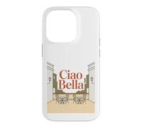 Italie Rétro Terrasse Vintage Voyage Ciao Bella Méditerranée Coque pour iPhone 14 Pro