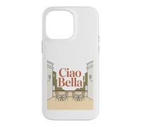 Italie Rétro Terrasse Vintage Voyage Ciao Bella Méditerranée Coque pour iPhone 14 Pro Max