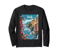 Italie Scenic Coastal View with Flowers Manche Longue
