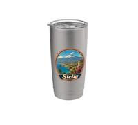 Italie Sicile Gobelet isotherme en acier inoxydable double paroi