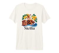 Italie Sicile T-Shirt Haut de Gamme