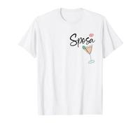 Italie Sposa Italienne MARIÉE T-Shirt Graphique avec Valeur