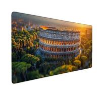 Italie Tapis de Souris Colisée Romain Tapis de Souris XXL 600 x 300 mm Mouse Pad Gaming en Caoutchouc Antidérapant et Imperméable Desk Mat pour PC, Ordinateur, Maison, Gamer, Accessoires Bureau l6804