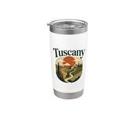 Italie Toscane Gobelet isotherme en acier inoxydable double paroi