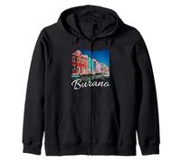 Italie Venise Souvenir/Burano Sweat à Capuche