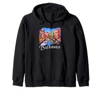 Italie Venise Souvenir/Burano Sweat à Capuche