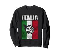 Italie Volley-Ball Drapeau Italien Retro Vintage Grunge Art Sweatshirt