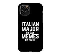 Italien Major by Day Memes by Night Italie Italophile Student Coque pour iPhone 11 Pro