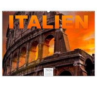 Italien - Südeuropa (Wandkalender 2026 DIN A2 quer), CALVENDO Monatskalender: Zwöfl unvergessliche Bilder aus Italien.