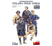 Italien Tank Crew. Resin Heads Figurine 1:3 5 Plastique Model Kit Miniart