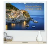 Italienische Riviera Cinque Terre (hochwertiger Premium Wandkalender 2026 DIN A2 quer), Kunstdruck in Hochglanz: Die idyllische Steilküste am ligurischen Meer