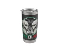 Italiens Alien Hand Gesture Funny Sci-Fi Italie Gobelet isotherme en acier inoxydable double paroi