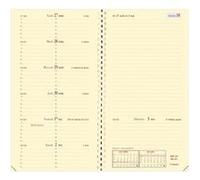 ITALNOTE SPIRALÉ PRESTIGE FR Recharge - 8,8x17 cm - Semainier - 12 mois et 1/2 de mi-décembre à décembre Beige G