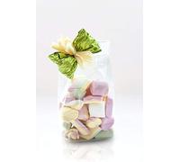 Italpak Sachets Transparentes avec Fond Plat, Sac Bonbons, Sachets Biscuits, 50 pièces, 8+5x28 cm