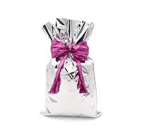Italpak Sacs Cadeaux Métallisées, Argent, 50 pièces, 35x50cm