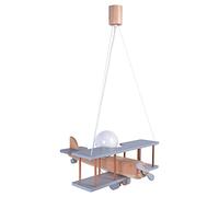ItalPol Produkt magnifique un lustre en bois en forme d'avion de 45cm x 42cm pour une chambre d'enfant et pas seulement.