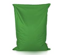 Italpouf Pouf Poire XL, Coussin Géant, Intérieur et Extérieur, Adultes et Enfants, Remplissage Billes Polystyrène, Housse Amovible, Imperméable, Lavable, Vert, 115x90 cm