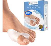 ITALSCOUT Orthux Hallux Valgus - Protection Homme Femme, Séparateur et Correcteur - 100% Gel Silicone Ultra Soft - Prévention Douleurs Sacs, Entretoise Redressement Doigts à Marteau Orthopédique