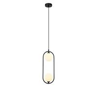 Italux Lupus Moderna Plafonnier à suspension globe 2 lumières, G9