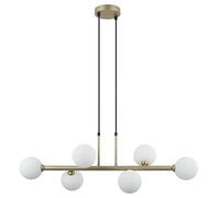 Italux Olbia Plafonnier suspendu moderne à 6 lumières, G9