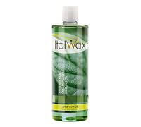 Italwax Lotion après épilation - 500ml - Huile végétale naturelle - Arôme Menthe - Hydratante et éliminant les résidus d'épilation à la cire