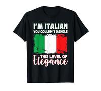 Italy Flag Proud Elegant Italian Boyfriend Girlfriend T-Shirt