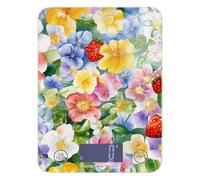 Italy Flower of the Strawberry Tree Beauty Flower Balance avec écran LCD pour aliments 5 kg/5 g avec 4 unités pour préparation des repas, expresso, expresso (piles non incluses)