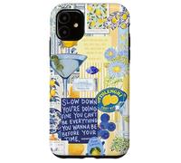 Italy Lemon Positano Capri Summer Art Collage Coque pour iPhone 11