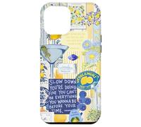 Italy Lemon Positano Capri Summer Art Collage Coque pour iPhone 12 Pro Max