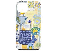 Italy Lemon Positano Capri Summer Art Collage Coque pour iPhone 13