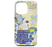 Italy Lemon Positano Capri Summer Art Collage Coque pour iPhone 13 Pro
