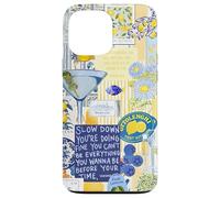 Italy Lemon Positano Capri Summer Art Collage Coque pour iPhone 13 Pro Max