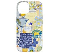 Italy Lemon Positano Capri Summer Art Collage Coque pour iPhone 14