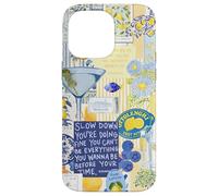 Italy Lemon Positano Capri Summer Art Collage Coque pour iPhone 14 Pro Max